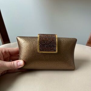 Lorren Bell copper metallic mini bag/clutch